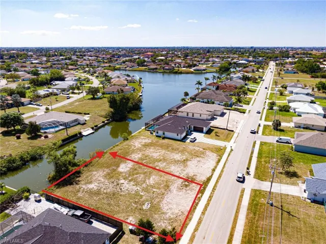 View of Freshwater Canal Lot looking to the west.