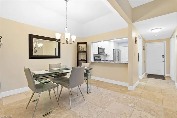 Very large area that will hold a larger table for the entire family