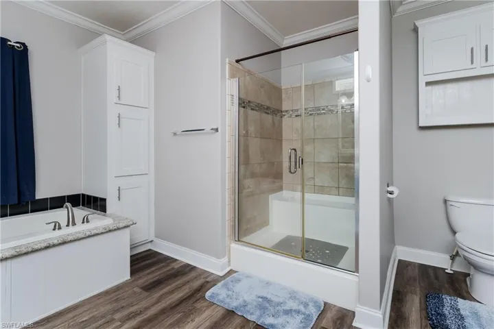 Primary shower & tub