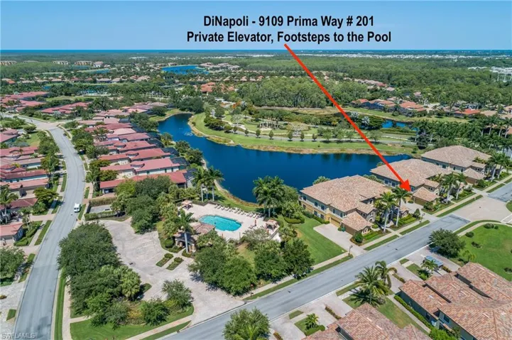 Aerial View of DiNapoli Community Pool