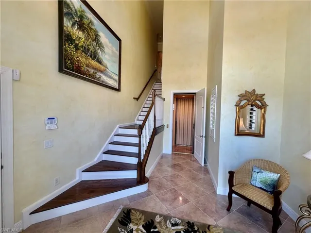 Two Story Foyer, Private Elevator