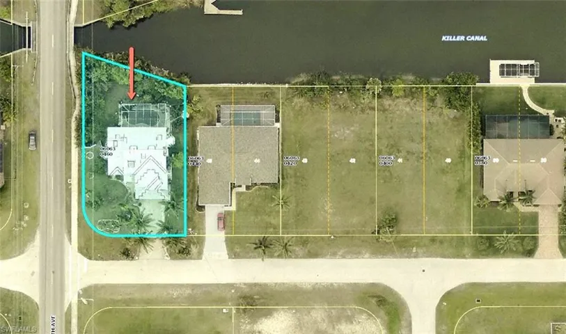 Map of property location with property parcel outlined