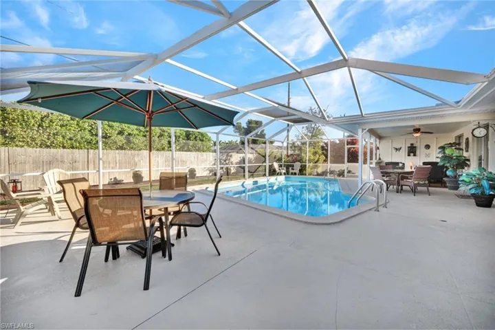 The extended pool deck
