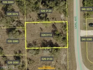 Aerial map of property and surrounding area