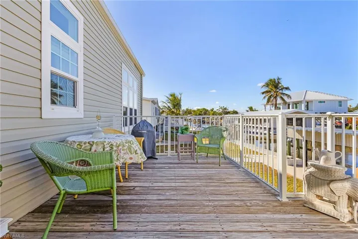 deck off Florida room, norther exposure