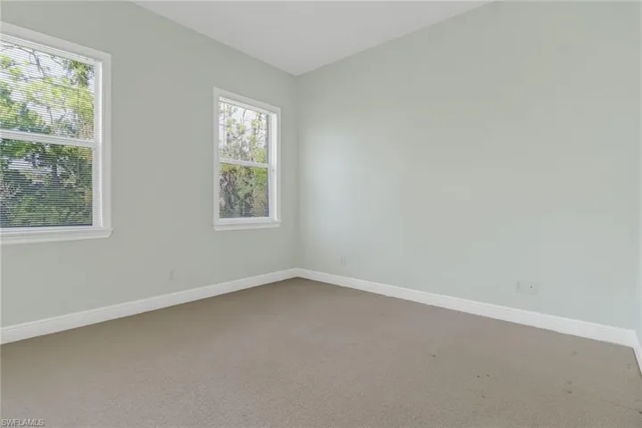 View of Smaller bedroom, front side