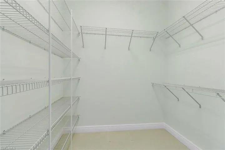Master bedroom #1. View of walk in closet