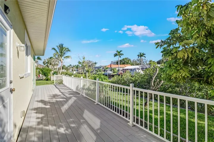 View of back deck
