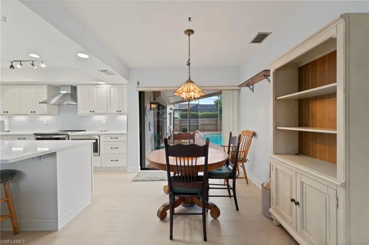 View of dining space