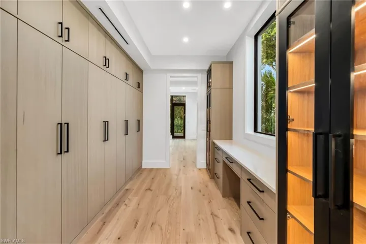 Custom walk-through closet fit for a queen!