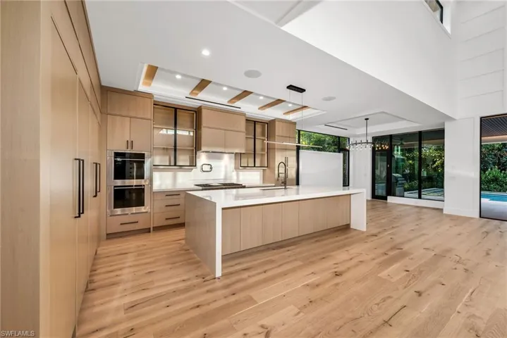 View 2 - Statement kitchen island designed as the centerpiece for gathering and entertaining.