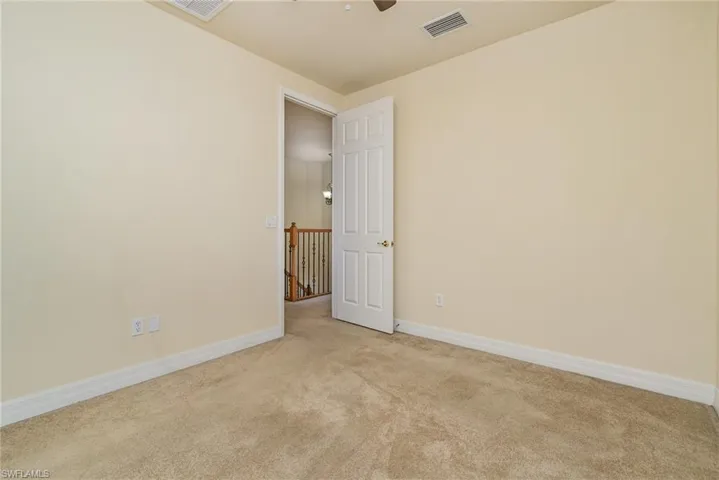 Bedroom # 4, features walk in Closet and nearest to the stairs.