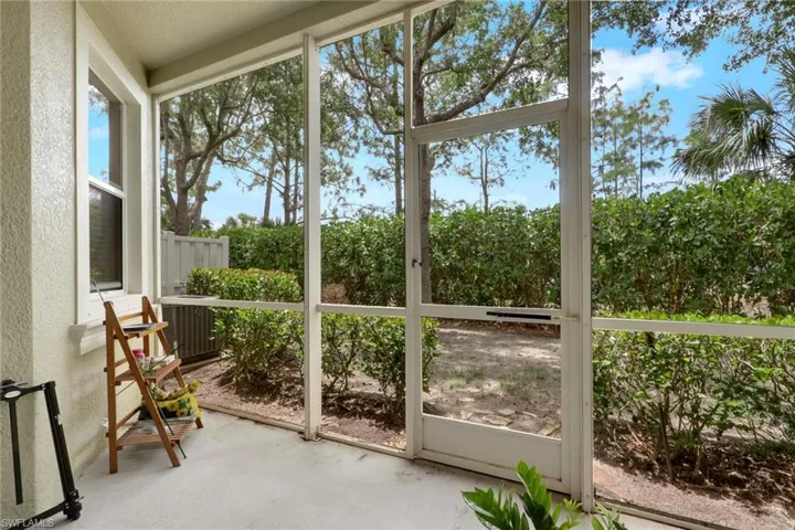 Screened lanai