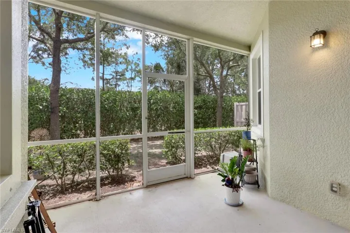 Screened lanai
