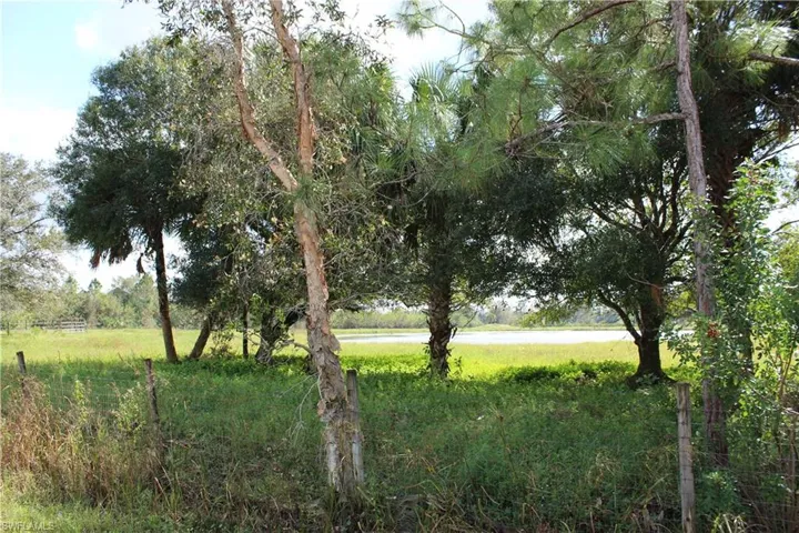 View of landscape with a water view