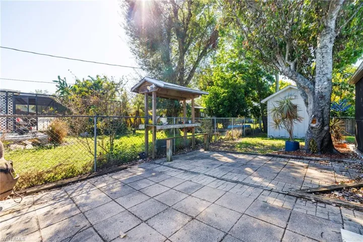 View of patio
