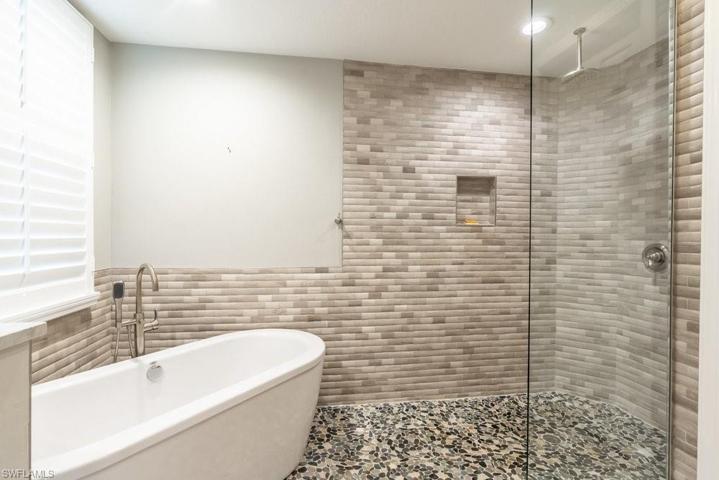 Enjoy a soaking tub AND rain shower!