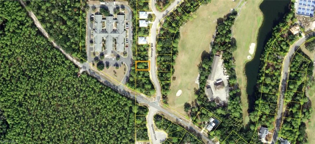 Aerial Map. Outlining the property boundaries and surrounding geographical features