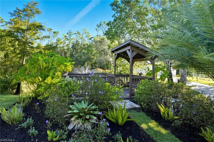View of property's community with a gazebo