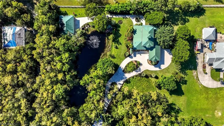 Bird's eye view of a large body of water