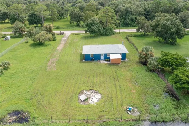 Bird's eye view featuring a rural view