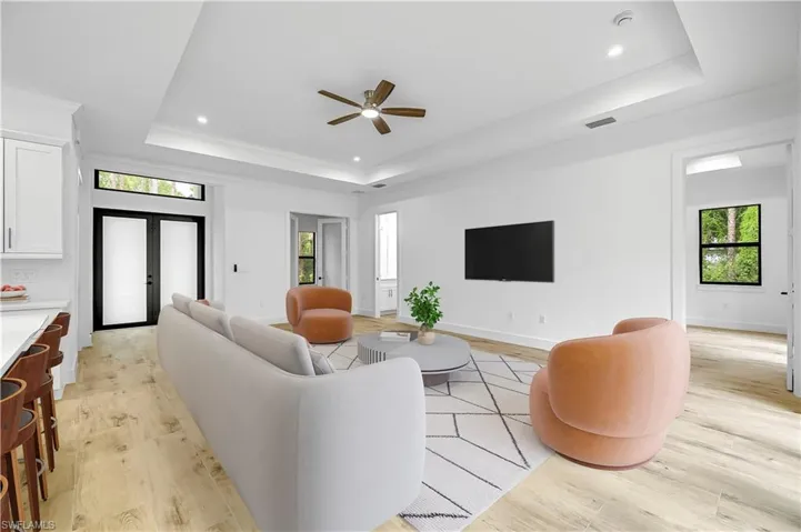 Picture digitally staged from a model home