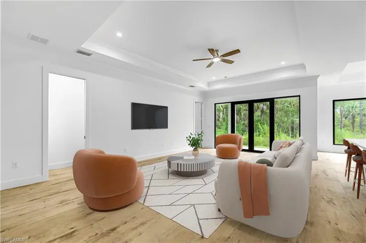 Picture digitally staged from a model home