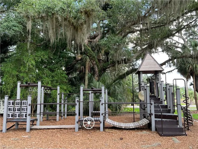 Playground in Oak Park.  There are also swings here.