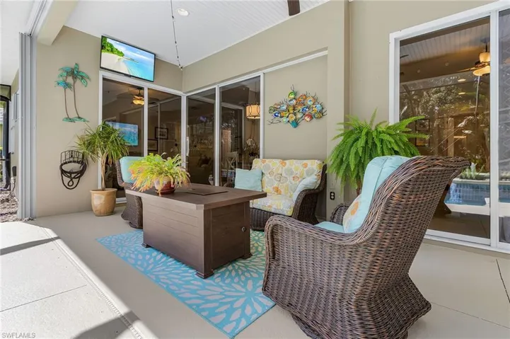 View of outdoor seating area