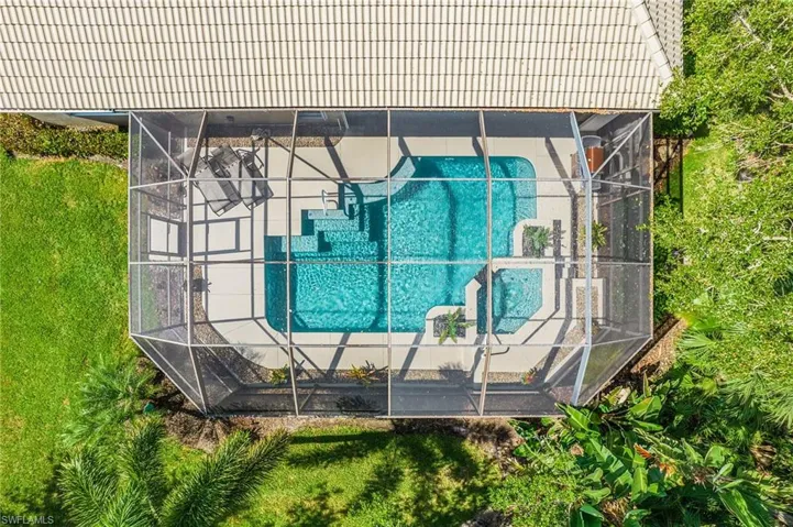 Pool area from Drone