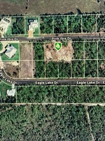 Aerial overview of property's location with property boundaries highlighted