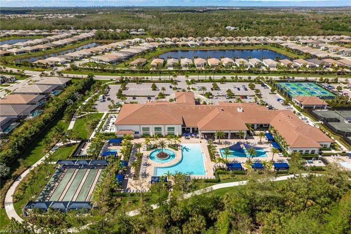 The BEST clubhouse around! Pickleball, Tennis, Bocce, Zero-entry Pool, Kids pool, Resistance Pool, Dog Park, Walking paths, Spa, and much more!