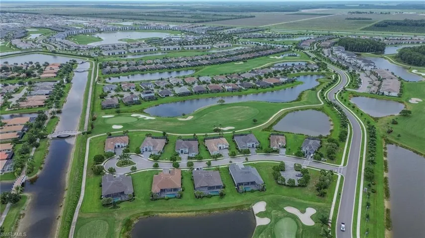 Aerial perspective showcasing residential properties