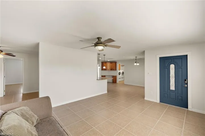 Tiled foyer