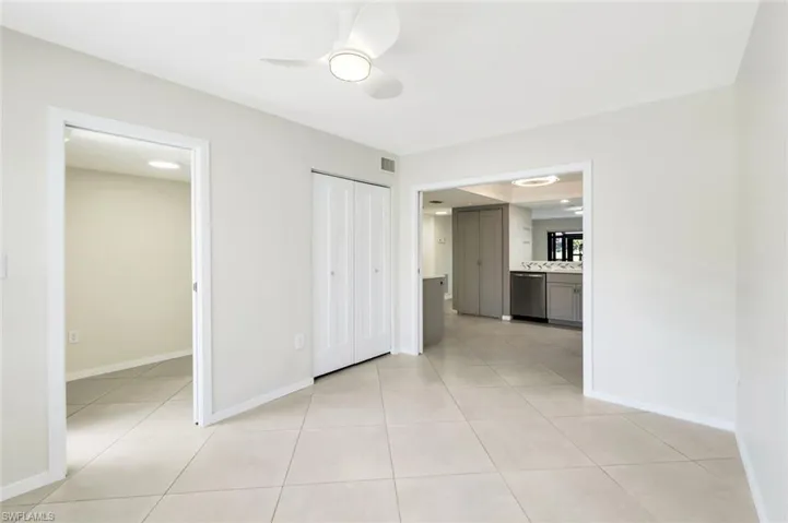 View II of Third Bedroom, Contemporary Doors and Style