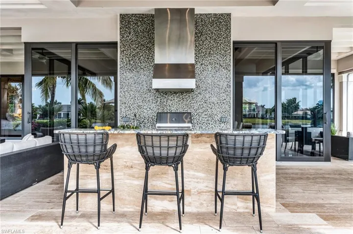 Outdoor kitchen with IntelliTouch control