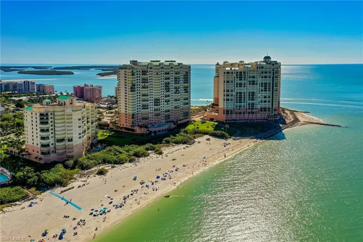 View of urban area featuring extended coastline