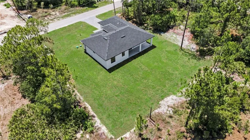 View from above of property