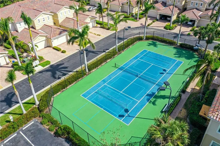 View of tennis and pickleball court