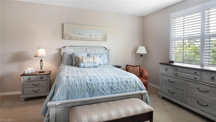 View of carpeted  master bedroom