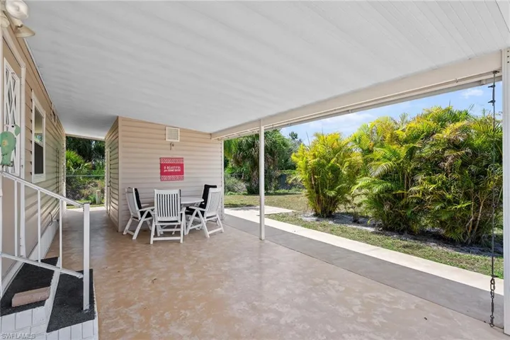 View of patio