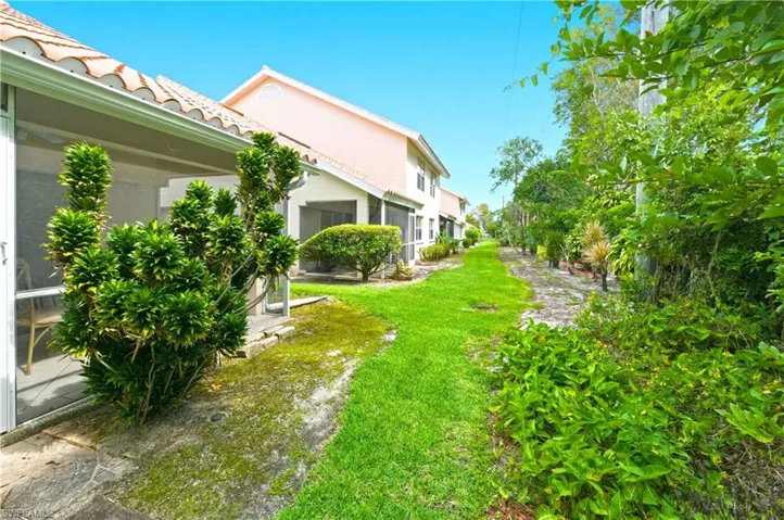 View of backyard