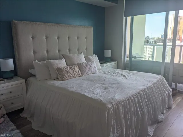 Bedroom featuring light wood-type flooring