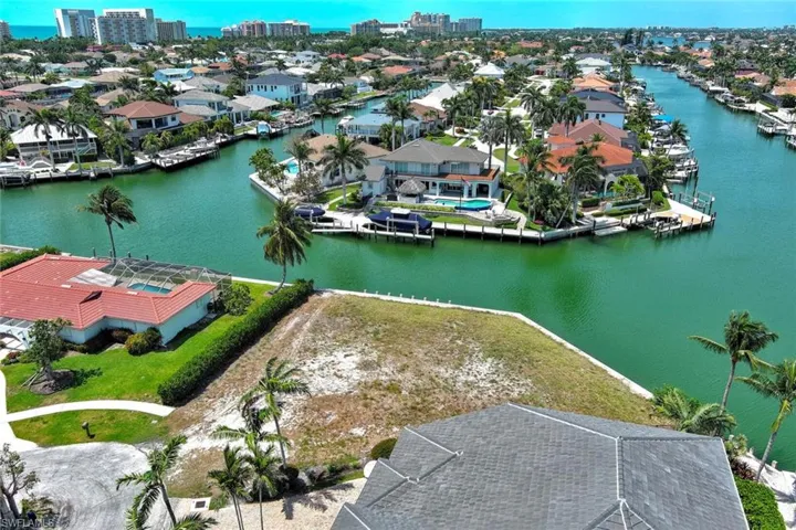 Bird's eye view with a residential view and a water view