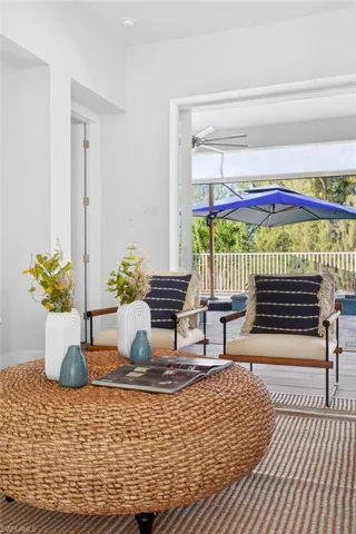 View of patio featuring an outdoor living space