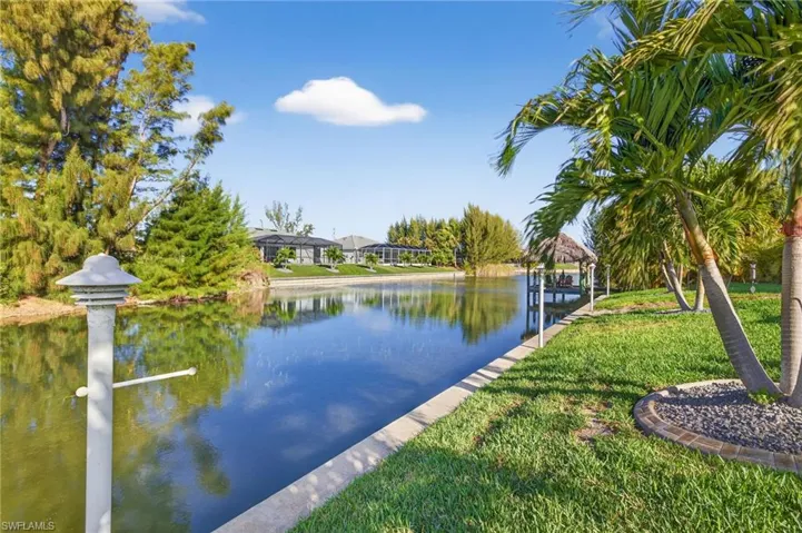 Water view featuring a boat dock