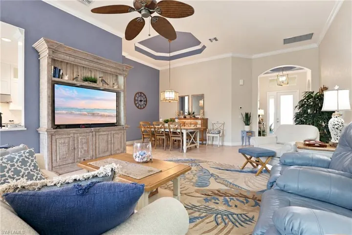 Spacious living room.
