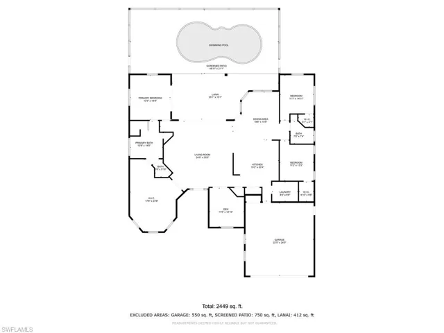 Floor plan with dimensions