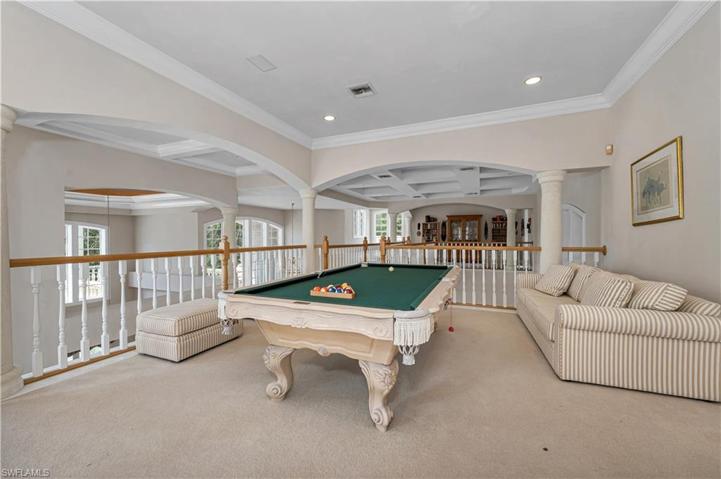 Upstairs gameroom.