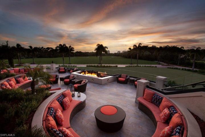 Firepit at sports bar.